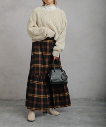 sakishimatokyo | 【ZOZO限定】サキシマamp「チェック柄マーメイドスカート」(スカート)