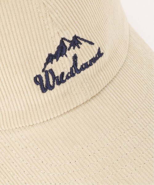 DOUBLE NAME(ダブルネーム)の「コーデュロイ刺繍CAP(キャップ・レディース・ブラック/キナリ/モスグリーン/モカ・FREE)」の5枚目の写真