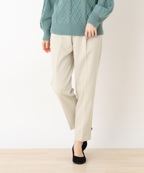 DRESKIP(ドレスキップ)の「◆裏に秘密(工夫)テーパードパンツ(その他パンツ・レディース・ブラック/オフホワイト/レモンイエロー/グレー系その他2/ダークブラウン系1・02/03/04)」の1枚目の写真