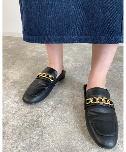 MLI'A（エムリア）の「チェーンローファー（ローファー・レディース・ブラック/ブラウン・M/L）」の4枚目の写真