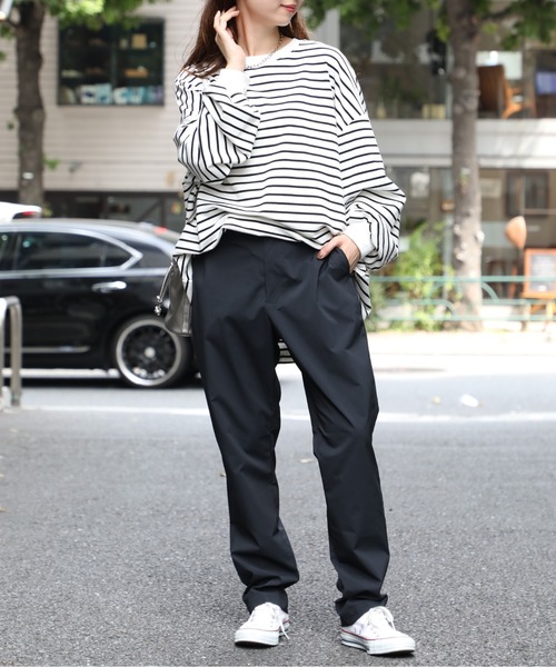 Printstar(プリントスター)の「【Printstar】dry stretch tapered pants / ドライ ストレッチ テーパードパンツ ※(スラックス・メンズ・ブラック/ネイビー/グレー・M/S/L/LL)」の9枚目の写真