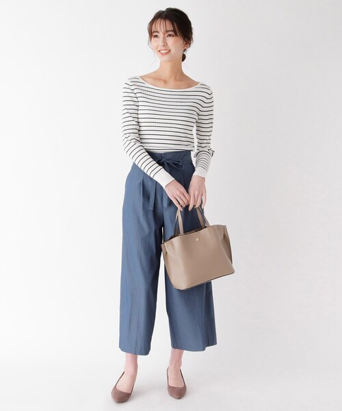 one'sterrace（ワンズテラス）の「【かるいかばん】Legato Largo 軽量フェイクレザー2wayトートバッグ（トートバッグ・レディース・ライトベージュ・99）」の9枚目の写真