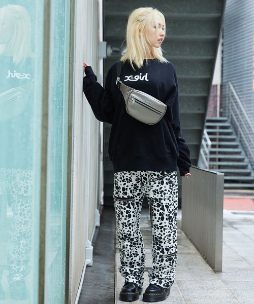 X-girl(エックスガール)の「FLIGHT PANTS(その他パンツ・レディース・ブラック/ブラウン/チャコール・M/S/XS)」の4枚目の写真