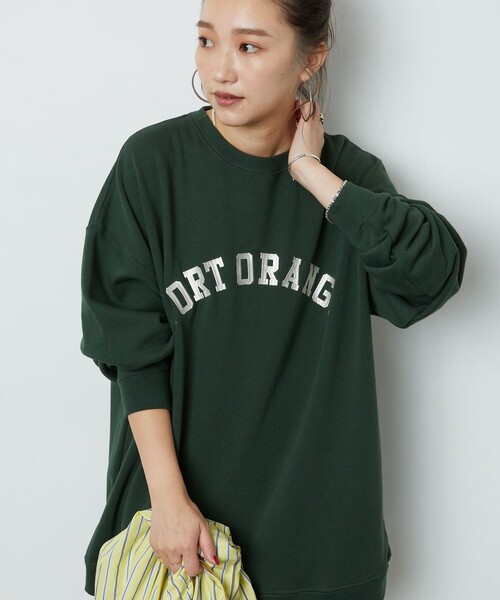 FREAK'S STORE(フリークスストア)の「▽【WEB限定】PORT ORANGE ロゴ刺繍スウェット(スウェット・レディース・グレー/ブラック/ブラウン/グリーン・フリ-)」の21枚目の写真