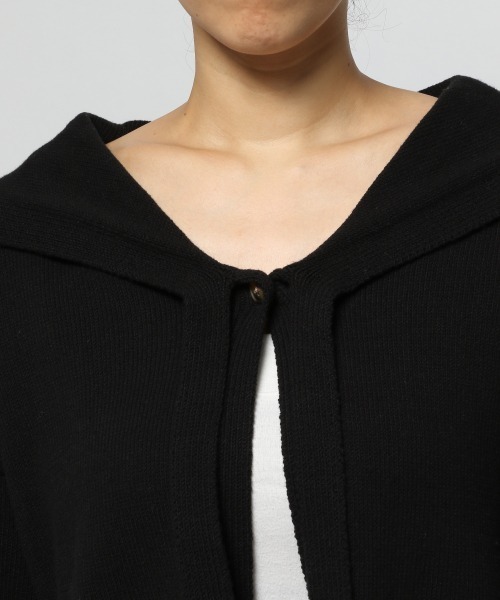 LOWRYS FARM（ローリーズファーム）の「セーラーカラーキナガシカーディガンＬＳ　227975（カーディガン/ボレロ・レディース・アイボリー/ブラック/ブラウン・FREE）」の13枚目の写真