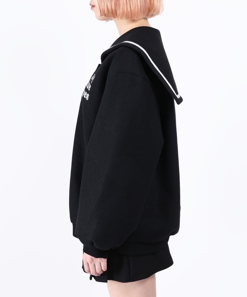 WC（ダブル シー）の「セーラースタジャン（スタジャン・レディース・ブラック/グリーン・FREE）」の4枚目の写真