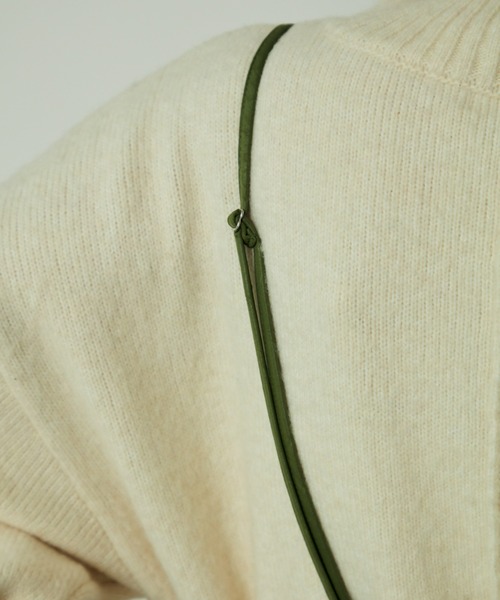 VACANCY（ヴァカンシー）の「フェイクレザープリーツスカート（スカート・レディース・ブラック/カーキ/オレンジ/ブルー・FREE）」の13枚目の写真