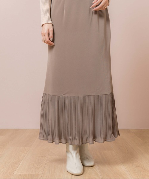 flower(フラワー)の「エニープリーツスカート(スカート・レディース・アイボリー/カーキ・FREE)」の15枚目の写真