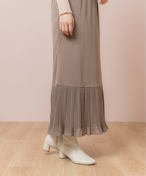 flower(フラワー)の「エニープリーツスカート(スカート・レディース・アイボリー/カーキ・FREE)」の17枚目の写真