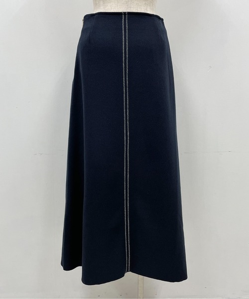 PICCIN(ピッチン)の「ライトジャージメルトンスカート(スカート・レディース・ネイビー/サックスブルー/オリーブ・L/M)」の8枚目の写真