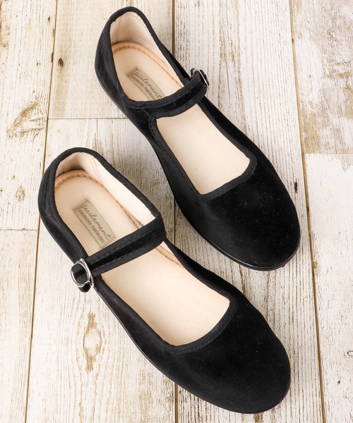 FUNALIVE(ファンアライブ)の「jou jou lier ストラップカンフーシューズ(バレエシューズ・レディース・ブラック/ボルドー/グレイッシュベージュ・M/L)」の2枚目の写真