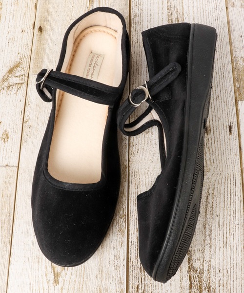 FUNALIVE(ファンアライブ)の「jou jou lier ストラップカンフーシューズ(バレエシューズ・レディース・ブラック/ボルドー/グレイッシュベージュ・M/L)」の5枚目の写真