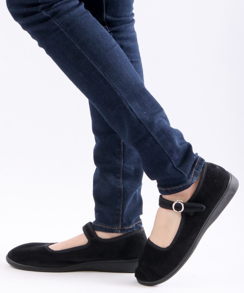 FUNALIVE(ファンアライブ)の「jou jou lier ストラップカンフーシューズ(バレエシューズ・レディース・ブラック/ボルドー/グレイッシュベージュ・M/L)」の8枚目の写真