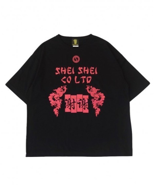 shei shei co LTD（シェイシェイシーオーエルティディ）の「【SHEI SHEI/シェイシェイ】DRAGON BIG TEE（Tシャツ/カットソー・メンズ・ホワイト/ブラック・FREE）」の2枚目の写真