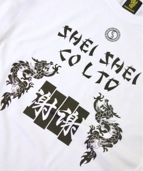 shei shei co LTD（シェイシェイシーオーエルティディ）の「【SHEI SHEI/シェイシェイ】DRAGON BIG TEE（Tシャツ/カットソー・メンズ・ホワイト/ブラック・FREE）」の3枚目の写真