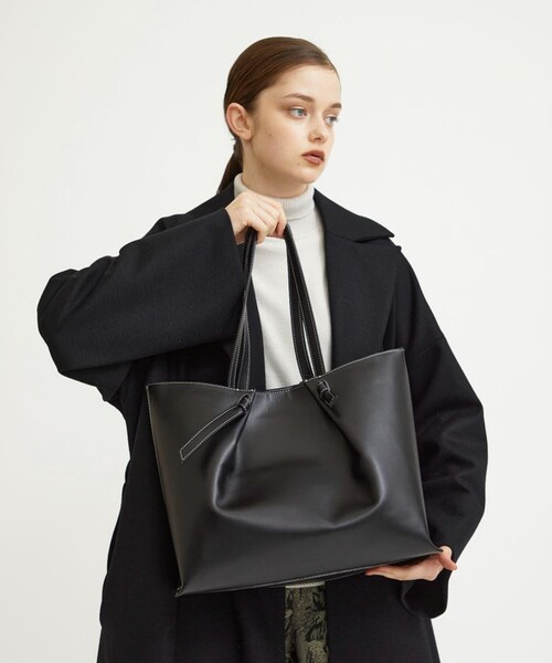 MARROW（マロウ）の「【MARROW(マロー)】《STUDIOUS別注》ラージノットトートバッグ（トートバッグ・レディース・ブラック/ブラウン・FREE）」の4枚目の写真