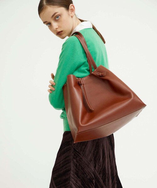 MARROW（マロウ）の「【MARROW(マロー)】《STUDIOUS別注》ラージノットトートバッグ（トートバッグ・レディース・ブラック/ブラウン・FREE）」の14枚目の写真