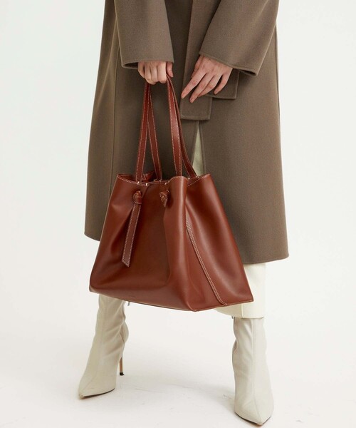 MARROW（マロウ）の「【MARROW(マロー)】《STUDIOUS別注》ラージノットトートバッグ（トートバッグ・レディース・ブラック/ブラウン・FREE）」の10枚目の写真