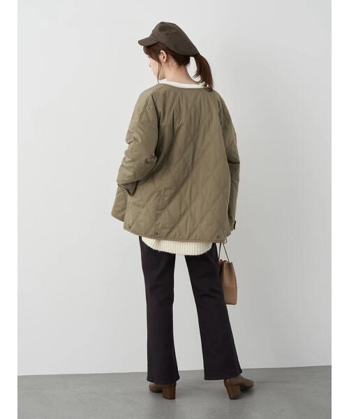 earth music&ecology（アースミュージックアンドエコロジー）の「カラーツイルフレアパンツ ＊（その他パンツ・レディース・ブラック/ホワイト系その他2/ピンク系その他3・S/M）」の14枚目の写真