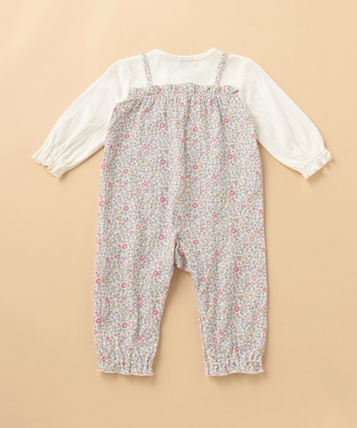 kladskap（クレードスコープ）の「サロペット重ね着風カバーオール（ロンパース・キッズ・ベージュ/ライトピンク・80ｃｍ/70cm）」の5枚目の写真