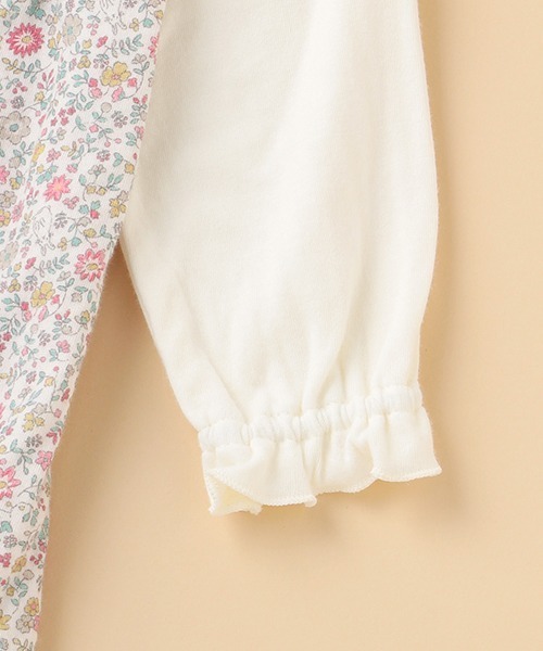 kladskap（クレードスコープ）の「サロペット重ね着風カバーオール（ロンパース・キッズ・ベージュ/ライトピンク・80ｃｍ/70cm）」の7枚目の写真