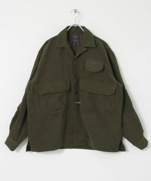 DAIWA PIER39（ダイワピア39）の「DAIWA PIER39　TECH FISHERMANS OCSHIRTS（ミリタリージャケット・メンズ・ブラック/オリーブ/ブラウン・SMALL/MEDIUM/LARGE）」の17枚目の写真