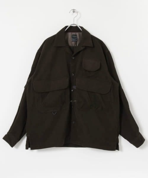 DAIWA PIER39（ダイワピア39）の「DAIWA PIER39　TECH FISHERMANS OCSHIRTS（ミリタリージャケット・メンズ・ブラック/オリーブ/ブラウン・SMALL/MEDIUM/LARGE）」の18枚目の写真