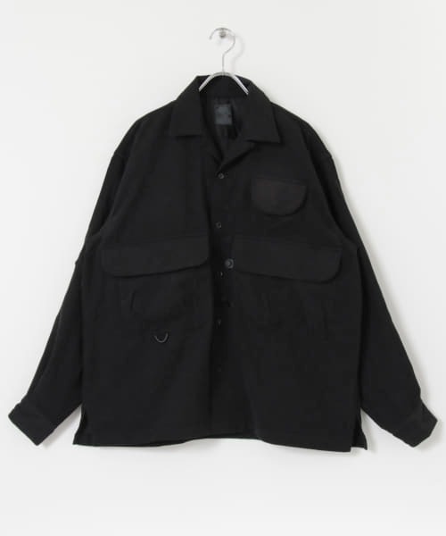 DAIWA PIER39（ダイワピア39）の「DAIWA PIER39　TECH FISHERMANS OCSHIRTS（ミリタリージャケット・メンズ・ブラック/オリーブ/ブラウン・SMALL/MEDIUM/LARGE）」の19枚目の写真