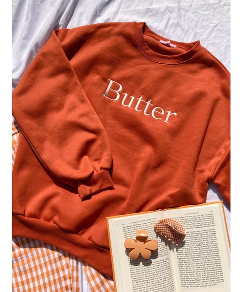 WC（ダブル シー）の「Butterスウェット（スウェット・レディース・ライトグレー/ブラック/オレンジ/グリーン・FREE）」の4枚目の写真