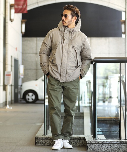 roshell（ロシェル）の「マウンテンパーカータイプ中綿ダウンジャケット（ダウンジャケット/コート・メンズ・ブラック/ネイビー/ミックスグレー/その他/グレイッシュベージュ・SMALL/MEDIUM/LARGE/X-LARGE）」の9枚目の写真