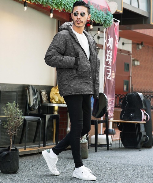 roshell（ロシェル）の「マウンテンパーカータイプ中綿ダウンジャケット（ダウンジャケット/コート・メンズ・ブラック/ネイビー/ミックスグレー/その他/グレイッシュベージュ・SMALL/MEDIUM/LARGE/X-LARGE）」の16枚目の写真