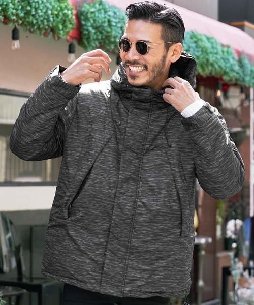 roshell（ロシェル）の「マウンテンパーカータイプ中綿ダウンジャケット（ダウンジャケット/コート・メンズ・ブラック/ネイビー/ミックスグレー/その他/グレイッシュベージュ・SMALL/MEDIUM/LARGE/X-LARGE）」の15枚目の写真