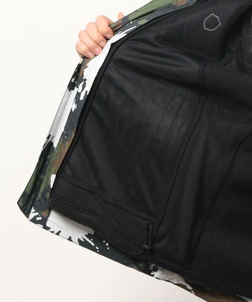 PEARLY GATES】テクノブレイン30dナイロンリップ柄＋フリース×エア