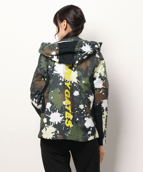 PEARLY GATES】テクノブレイン30dナイロンリップ柄＋フリース×エア