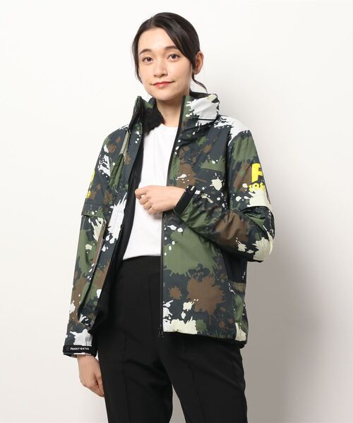 PEARLY GATES】テクノブレイン30dナイロンリップ柄＋フリース×エア