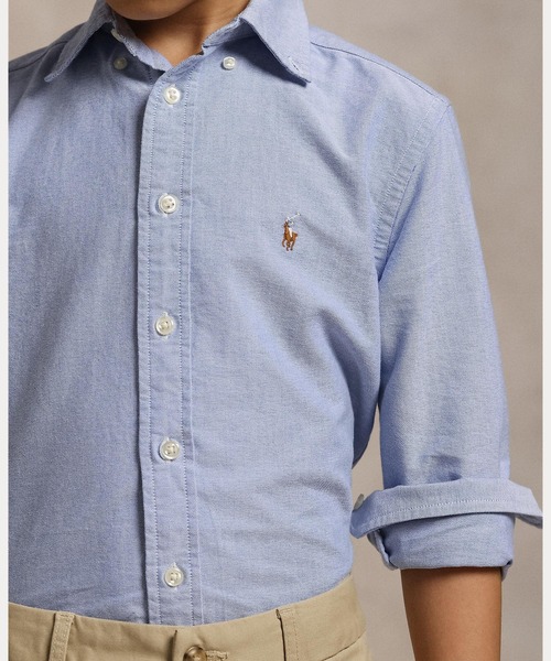 POLO RALPH LAUREN CHILDRENSWEAR(ポロ ラルフ ローレン チルドレンズウェア)の「コットン オックスフォード シャツ(シャツ/ブラウス・キッズ・ブルー・S/M/L/XL)」の7枚目の写真
