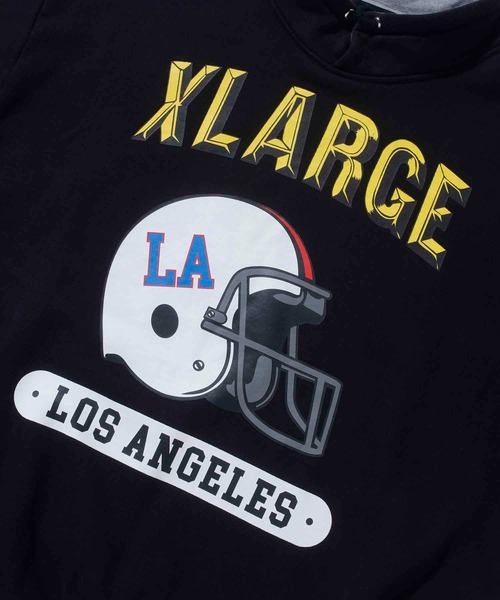 XLARGE（エクストララージ）の「FOOTBALL STAND COLLAR SWEAT（スウェット・メンズ・ブラック/イエロー/アッシュ・S/M/L/XL）」の9枚目の写真