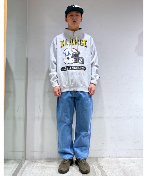 XLARGE（エクストララージ）の「FOOTBALL STAND COLLAR SWEAT（スウェット・メンズ・ブラック/イエロー/アッシュ・S/M/L/XL）」の18枚目の写真