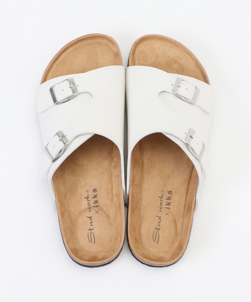 ikka（イッカ）の「2バックルフットベッドサンダル（サンダル・メンズ・オフホワイト/ブラック/ブラウン・XL/M/L）」の14枚目の写真