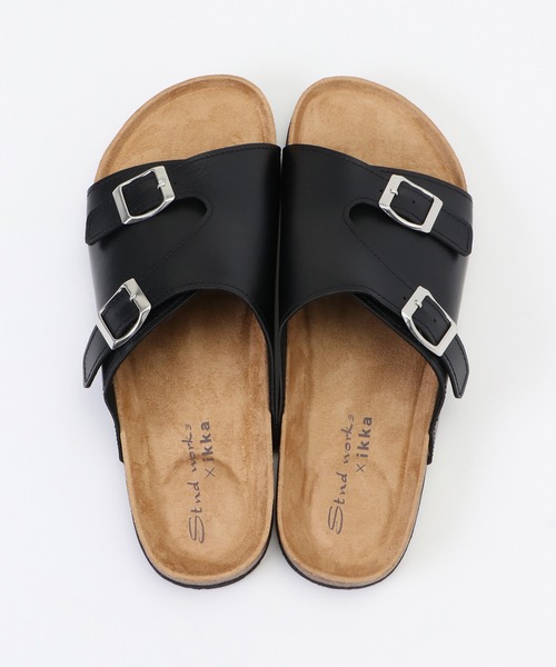 ikka（イッカ）の「2バックルフットベッドサンダル（サンダル・メンズ・オフホワイト/ブラック/ブラウン・XL/M/L）」の18枚目の写真