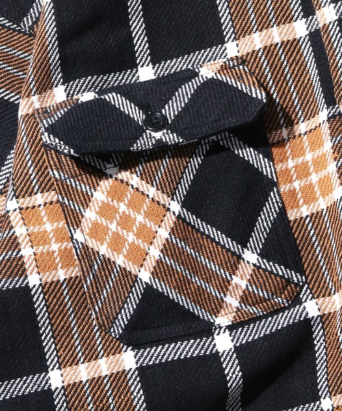 FIVEBROTHER(ファイブブラザー)の「FIVE BROTHER/ファイブブラザー EX HEAVY FLANNEL WORK SHIRT ワークシャツ チェック ユニセックス ヘビーフランネル(シャツ/ブラウス・メンズ・ホワイト/グリーン/ブラック・M/L/XL)」の8枚目の写真