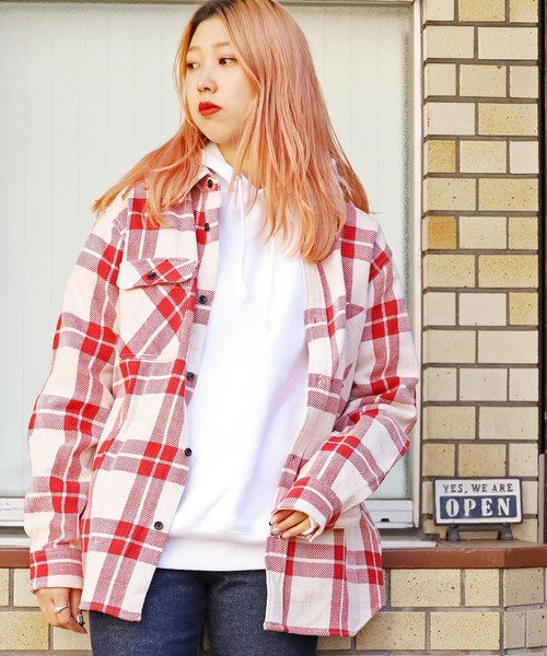 FIVEBROTHER(ファイブブラザー)の「FIVE BROTHER/ファイブブラザー EX HEAVY FLANNEL WORK SHIRT ワークシャツ チェック ユニセックス ヘビーフランネル(シャツ/ブラウス・メンズ・ホワイト/グリーン/ブラック・M/L/XL)」の16枚目の写真