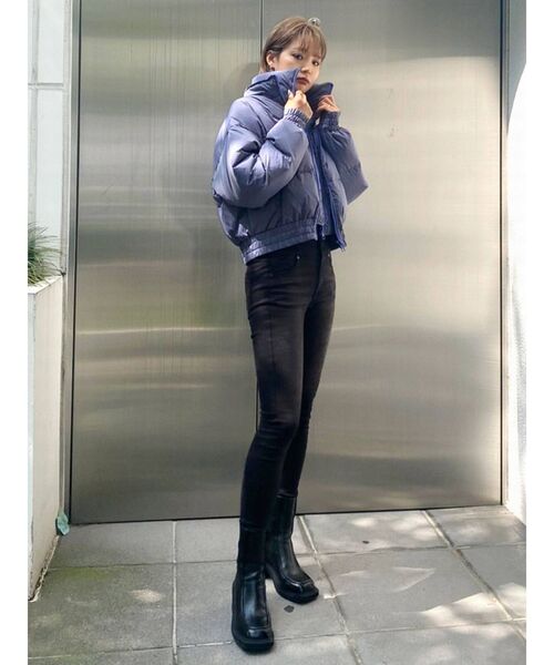 EMODA（エモダ）の「カーブギャザーニット（ニット/セーター・レディース・ブラウン/グリーン/ブラック/ホワイト・FREE）」の8枚目の写真