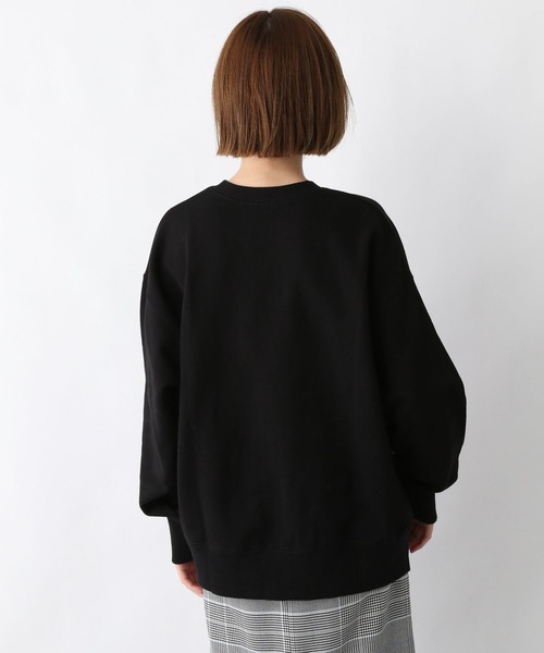 A part by（アパートバイ）の「カレッジロゴウラケ　261576（スウェット・レディース・ブラック/グレー/オフホワイト・FREE）」の6枚目の写真