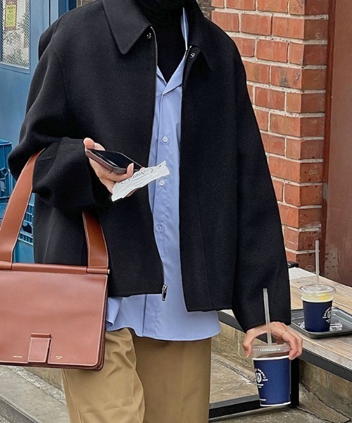 MANGROVE（マングローブ）の「ジップアップショートコート（その他アウター・レディース・ブラック/グレー/ブラウン・FREE）」の14枚目の写真