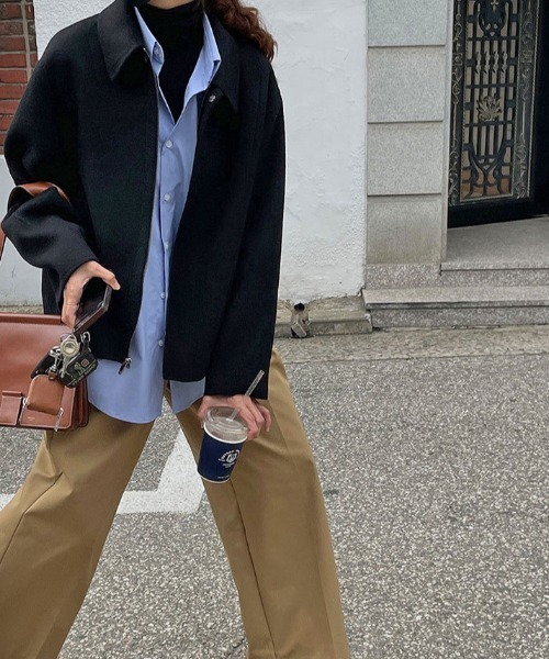 MANGROVE（マングローブ）の「ジップアップショートコート（その他アウター・レディース・ブラック/グレー/ブラウン・FREE）」の18枚目の写真