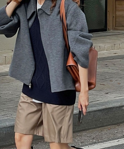 MANGROVE（マングローブ）の「ジップアップショートコート（その他アウター・レディース・ブラック/グレー/ブラウン・FREE）」の20枚目の写真