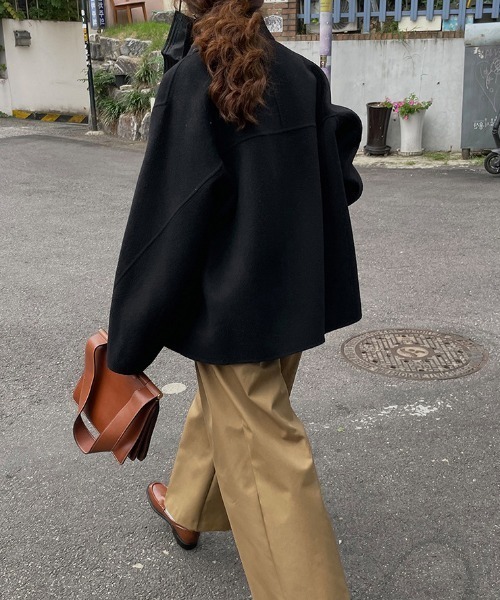 MANGROVE（マングローブ）の「ジップアップショートコート（その他アウター・レディース・ブラック/グレー/ブラウン・FREE）」の17枚目の写真