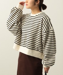 Heather | ボーダーウラケスウェット　261889(スウェット)