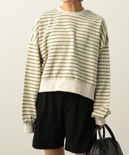 Heather（ヘザー）の「ボーダーウラケスウェット　261889（スウェット・レディース・ブラック系その他/イエロー系その他/グリーン系その他・FREE）」の18枚目の写真